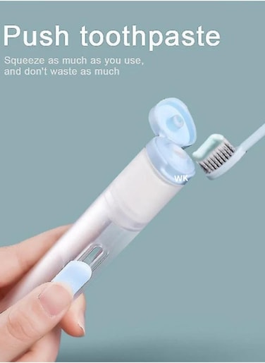 مجموعة العناية بالأسنان - جهاز تنظيف الأسنان بالماء الذكي بين الأسنان وفرشاة الأسنان الكهربائية المبتكرة، باللون الأبيض - تنظيف عميق بين الأسنان، العناية باللثة، قابلة لإعادة الشحن