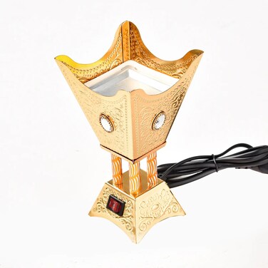 Islamic Home Decor Gift Set &ndash; Premium Metal Crafts, Electric Arabic Incense Burner, Bakhoor Burner &amp; Holder Combo &ndash; Elegant Fragrance Diffuser