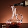 Modern Crystal Wine Decanter Set &ndash; Lead-Free Thickened Glass with High-Quality Metal Wine Dispenser   Luxury Whiskey &amp; Red Wine Bottle Gift Set for Men &amp; Women 
