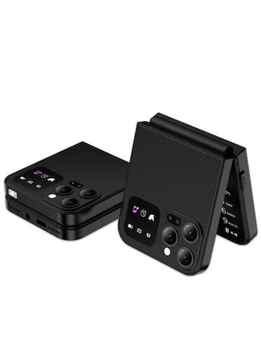 هاتف محمول هوب فليب لكبار السن - تسجيل مكالمات تلقائي، راديو FM، اتصال سريع، صوت سحري - هاتف محمول قابل للطي مفتوح بشريحتين GSM مع أزرار كبيرة ومكبر صوت