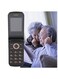 Unlocked Flip Phone for Seniors &ndash; Big Buttons, Speed Dial, Dual Magnetic Speakers, Widescreen Display, Hearing Aid Compatible, Long Battery Life, SOS Emergency Button