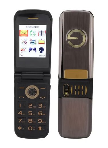 Unlocked Flip Phone for Seniors &ndash; Big Buttons, Speed Dial, Loud Dual Speakers, Hearing Aid Compatible, Long Battery, SOS Emergency Button, Easy-to-Use Red