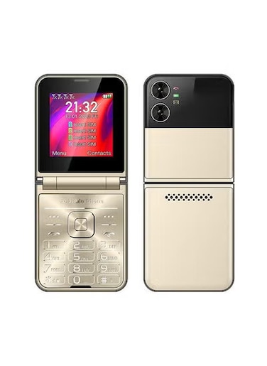 Hope Flip Mobile Phone &ndash; Dual SIM Unlocked GSM Foldable Cell Phone with Auto Call Recording, FM Radio, Speed Dial, Magic Voice, Compact and Easy for Kids