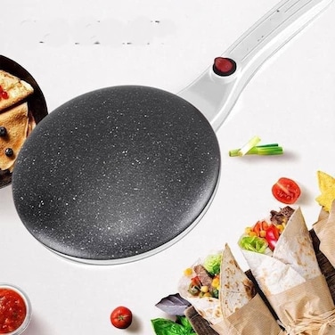 Non-Stick Electric Crepe Maker, Portable Handheld Crepe Pan, with Nonstick Coating and Egg Beater, Thermostatic Control, for Crepes, Pancakes, Tortillas