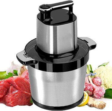 Meat Grinder Electric, Food Grinder 8L Stainless Steel Meat Blender Food Chopper for Meat, Vegetables