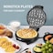 Waffle Iron, Double Waffle Iron for 4 Waffles, 7 Levels Temperature Control, Waffle Maker with Non-Stick Coating,
