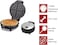 Waffle Iron, Double Waffle Iron for 4 Waffles, 7 Levels Temperature Control, Waffle Maker with Non-Stick Coating,