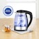 Electric Kettle, Glass Tea Kettle, BPA Free Hot Water Electric Kettle Warmer 2L with Fast Boil, Adida Tech Stainless Steel Boil Dry Protection Auto Shut-Off for Tea, Coffee Standard Silver