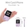 Unlocked Mini Mobile Phone with Speed Dial Keypad, Dual SIM Card Support, Compact and Lightweight Design