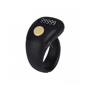 Smart Digital Tasbih Counter Ring with Compass, Muslim Alloy Zikr Misbaha, Touch Screen Islamic Prayer Counter