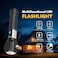 Multifunctional LED Flashlight, Rechargeable Torch with Power Bank, Zoomable Beam, Multiple Lighting Modes, Waterproof Handheld Light for Camping, Hiking,