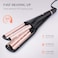 3 Barrel Curling Iron Hair Waver, Fast Heating Ceramic Hair Curler for Large Waves, Adjustable Temperature, Beach Wave Curling Wand for Salon, Home, and Hotel Use