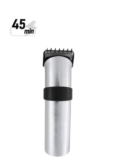 Electric Shaver Denx with 1000mAh Battery, 8 Hours Charging Time and 45 Minutes Continuous Use, Portable Silver Cordless Rechargeable Razor for Men