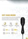 Hair Styler with Heat-Resistant Silicone-Coated Handle, Easy-to-Use Design for Comfortable Styling, Black