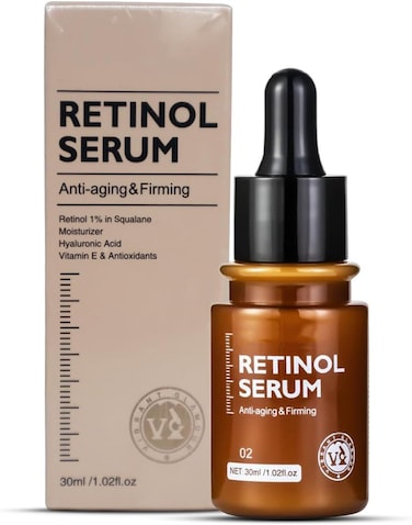 Anti-Aging Retinol Face Serum with Natural Ingredients &ndash; 30ML Cruelty-Free Skincare for Wrinkle Reduction and Youthful Radiance