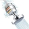Filtered Shower Head Set with 15 Stage Shower Filter and 5 Spray Settings, Hard Water Softener and Chlorine Removal Cartridge, High Pressure Showerhead for Bathroom