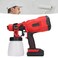 Portable Automatic High-Pressure Paint Spray Gun, 38000RPM, 21V, Spraying Distance 100-200cm, 800ml Capacity, Adjustable for Efficient Painting Projects