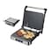 Large Fixed Plate Panini Press Grill - 180 Degree 4 Slice Digital LCD Contact Grill for Sandwiches &amp; Grilled Foods
