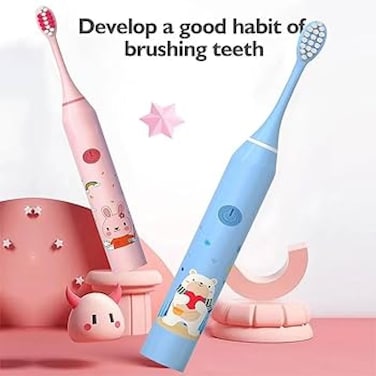 Sonic Electric Toothbrush for Kids with Soft Bristles, Smart Timer, Multiple Modes, and Rechargeable Battery &ndash; Gentle and Fun Oral Care for Children