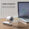 Pocket Sized AC Level Fan &ndash; 3-in-1 Mini Foldable Turbo Fan with 5 Speed Settings, 180&deg; Adjustable Design,  USB Rechargeable Personal Cooling Fan for Travel