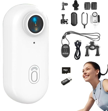 كاميرا الحركة 4K Motiontrail Nexo25 مع تسجيل 1080 بكسل، وحماية مقاومة للماء IP68، وحامل مغناطيسي 360 درجة، وتصميم صغير محمول، وفيديو ثابت للسفر