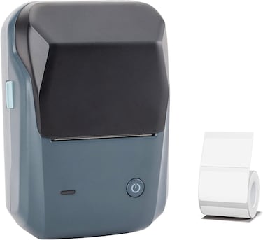 طابعة ملصقات ذكية - طابعة ملصقات حرارية صغيرة محمولة B1، تدعم تقنية BT Connect، وبطاقة أسعار، وآلة لصق ملصقات يوميات ودراسات، الكل في واحد