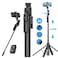 Foldable AI Face Tracking Gimbal Stabilizer &ndash; 360&deg; Automatic Rotation, Selfie Stick Tripod, Steel Metal, for Smartphone Cameras, Perfect