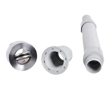 Modern Design Universal Extendable Sink Drain Pipe &ndash; Stainless Steel &amp; Plastic Waste Strainer for Bathroom Wash Basin, Easy to Install, Adjustable