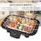Portable Electric BBQ Grill with Adjustable Temperature Control &ndash; Picnic Barbeque Grill, Toaster BBQ Tandoori Maker, Chicken Griller Oven for Indoor &amp; Outdoor Use
