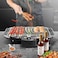 Portable Electric BBQ Grill with Adjustable Temperature Control &ndash; Picnic Barbeque Grill, Toaster BBQ Tandoori Maker, Chicken Griller Oven for Indoor &amp; Outdoor Use