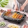 Portable Electric BBQ Grill with Adjustable Temperature Control &ndash; Picnic Barbeque Grill, Toaster BBQ Tandoori Maker, Chicken Griller Oven for Indoor &amp; Outdoor Use