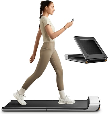 Foldable Walking Pad Treadmill for Home &amp; Office &ndash; Compact Under-Desk Treadmill with Adaptive Speed Control, Space-Saving Design, No Assembly Needed