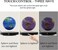 6-Inch Magnetic Floating Globe &ndash; Gravity Rotating Multi-Color Earth Globe with Clock Base and Touch Switch, Home &amp; Office Desk Decoration