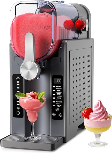 Slushie Machine for Home &ndash; Professional Frozen Drink Maker with LED Display, One-Touch Reservation, 6 Pre-Set Programs, No Ice Needed, Perfect for Frozen Margaritas