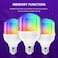 Smart RGB LED Light Bulb &ndash; Dimmable WiFi Bulb with 5000K Daylight &amp; 3000K Warm White Color Temperatures, App and Voice Control