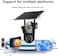 HD 8MP Solar WiFi Security Camera with Dual Lens &ndash; Outdoor Wireless CCTV with Motion Detection, Auto Tracking, Night Vision, Dual Screen View, Easy Setup,
