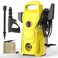 غسالة سيارات كهربائية عالية الضغط - غسالة طاقة 220 فولت مع مسدس ماء قوي ومضخة سبائك، آلة تنظيف محمولة للسيارة والدراجة والمنزل والاستخدام الخارجي