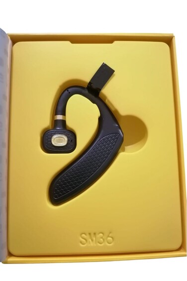 Wireless Bluetooth Headset &ndash; Hands-Free Earphone with Mic, Noise Reduction, Long Battery Life, Compatible with iPhone, Samsung, Huawei and All Bluetooth Devices &ndash; Black