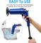 Drain Blaster Air Powered Plunger Gun &ndash; High Pressure Drain Clog Remover Pump for Toilet, Sink, Bathtub, Shower &amp; Kitchen Pipes,  (Blue)
