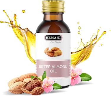 Bitter Almond Oil 30mL &ndash; 100% Pure &amp; Natural Essential Oil for Glowing Skin, Healthy Hair &amp; Strong Nails &ndash; Soothing Aromatherapy for Mind &amp; Body