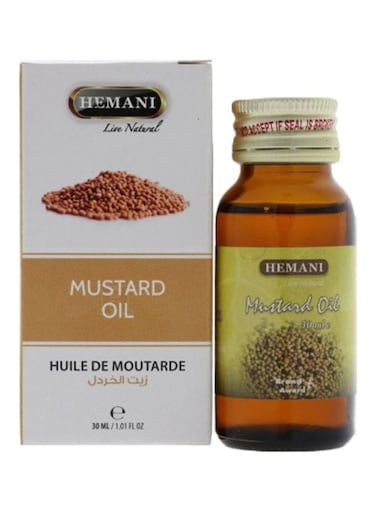 Live Natural Mustard Oil 30ml &ndash; 100% Pure &amp; Cold-Pressed for Cooking, Hair &amp; Skin Care &ndash; Natural Herbal Oil for Heart Health, Massage, and Wellness