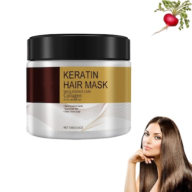 Collagen Hair Mask Essence &ndash; Deep Conditioning Hair Treatment for Dry &amp; Damaged Hair &ndash; Strengthens, Repairs &amp; Hydrates Hair for Smooth, Shiny, and Manageable Strands