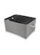 Large Foldable Fabric Storage Baskets with Handles for Clothes Toys Organizing Home Office Laundry Nursery Shelves, Baskets for Gifts, Grey