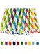 250 PCS Biodegradable Straws - Enjoy Gatherings with Durable &amp; Eco-Friendly Paper Straws - Ideal for Parties, Weddings, Cafes; Assorted Colors for Juice, Coffee, Cold Drinks.