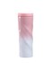 24 oz Insulated Mug with Lid and Bounce Straw, Stainless Steel Water Bottle Reusable Travel Coffee Mug Insulated Tumbler Cups for Hot &amp; Cold Drinks (Gradation Pink)