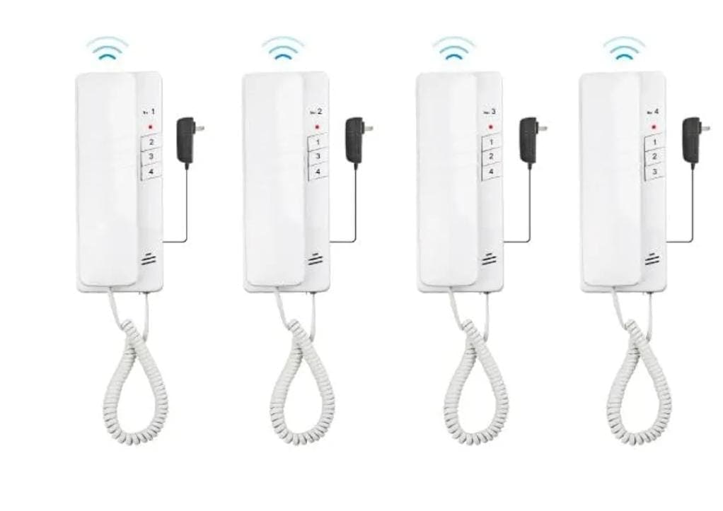 velnora Velnora 4-way Wireless Intercom System 2.4GHz
