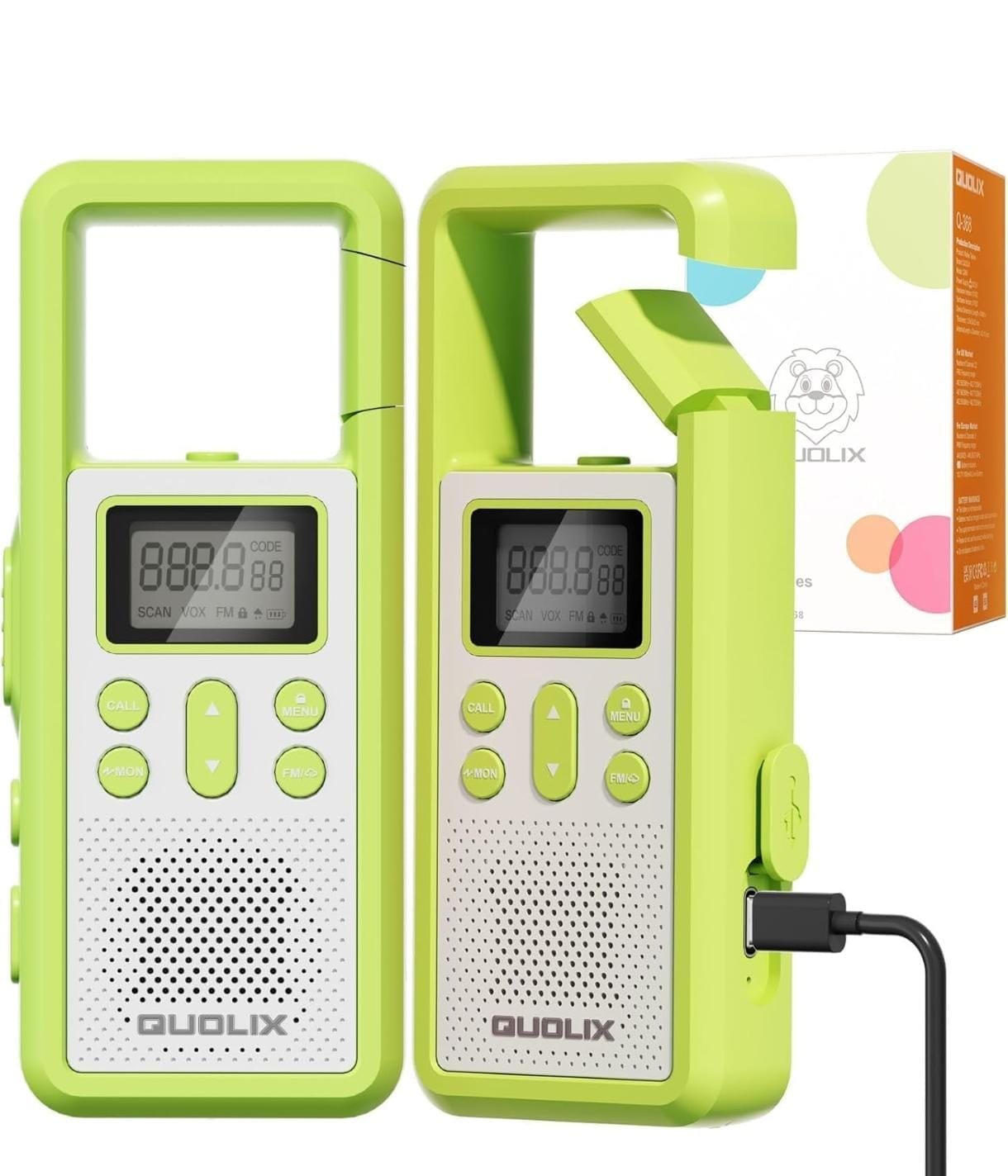 velnora Velnora Rechargeable Walkie Talkies usbc