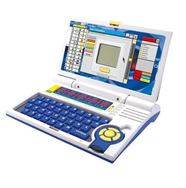 Educational English Learning Laptop for Kids, Learning Toy with Letters, Words, Numbers, Melodies & Games, Interactive Children’s Study Computer Toy