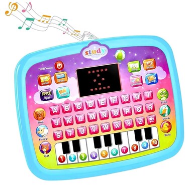 Kids Educational Computer Toy, Electronic Learning System with Interactive Games, Letters, Numbers & Music, Early Learning Educational Toy for Children