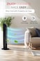 Tower Fan 3 Speed with Automatic Oscillation, 15-Hour Timer, Ionizer & LED Display, Natural Normal Sleep Modes, Quiet Cooling Fan for Home, Bedroom & Office – Black